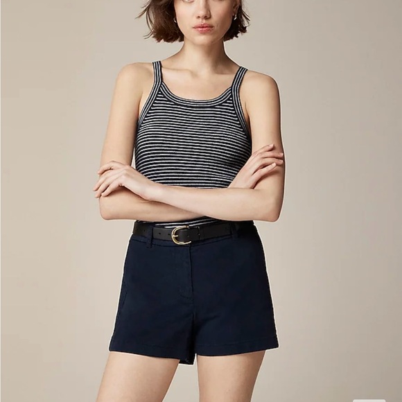 JCrew 4" Stretch Chino Short Navy Size 4 - Picture 3 of 7